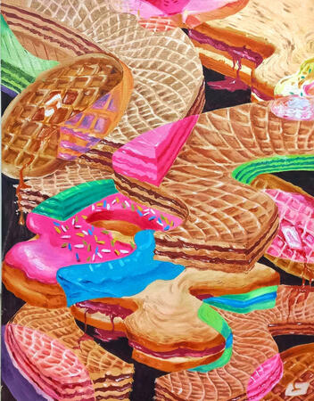 "Yummy.." oil paint on canvas 70x90cm