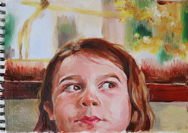 oil paint on canvas A5